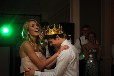 Emily Briggs and Santiago Noriega, Queen and King of senior prom - photograph by Tim Biondo
